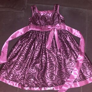 Love Pink and Black Dress